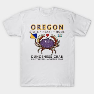 Oregon - Dungeness Crab - State, Heart, Home - state symbols T-Shirt